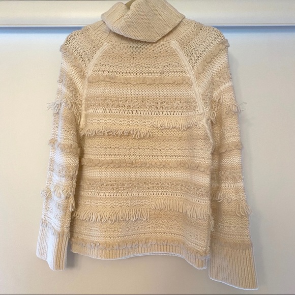 Club Monaco Fringe Turtle Neck Sweater - Picture 4 of 4